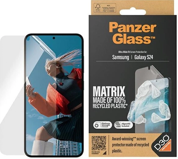 Folia ochronna PanzerGlass ECO MATRIX Screen Protector with D3O do Samsung Galaxy S24 (5711724073533) - obraz 3