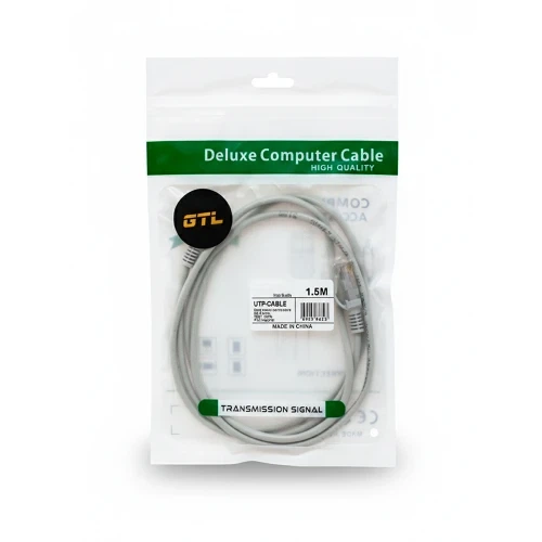 Патч-корд 1.5 м, UTP, Grey, GTL, Cat.5e, CCA, PVC (GTL15U5EGY) - изображение 2