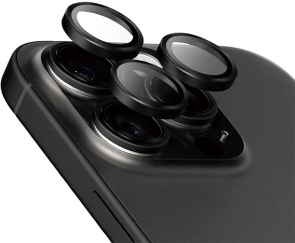 Szkło hartowane Panzer Glass Hoops Lens Protector do Apple iPhone 16 Pro/16 Pro Max Black (1282) - obraz 2