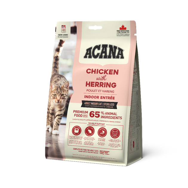 Сухой корм для кошек с мясом кролика, индейки и курицы ACANA Indoor Entree Cat 1.8 кг ( a71450 ) - изображение 2