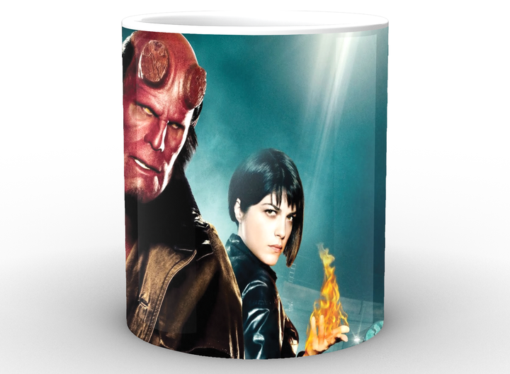 Кружка чашка Gee! біла Хеллбой Hellboy вогонь HL.02.007 - Фото 2 Кружка чашка Gee! біла Хеллбой Hellboy вогонь HL.02.007 - зображення 2