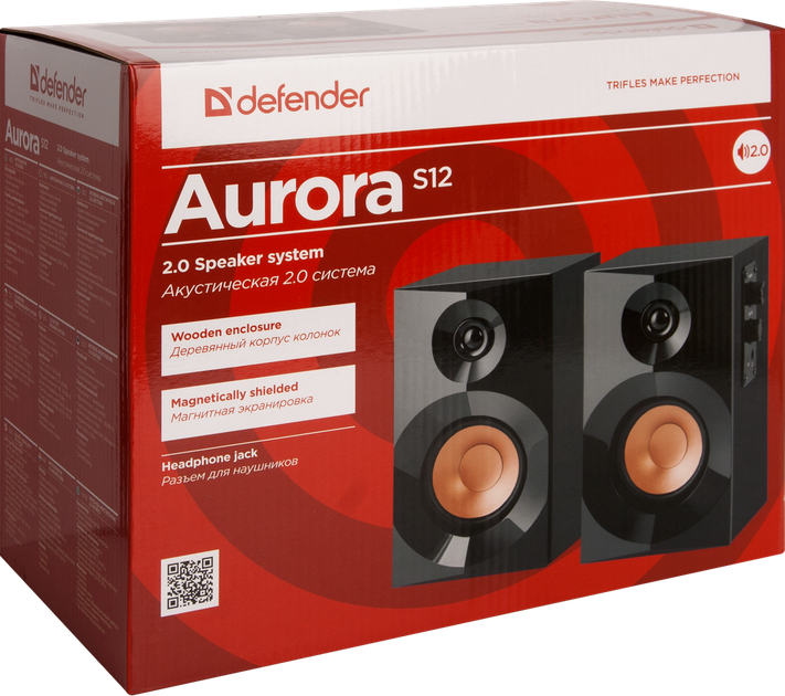 Акустика Defender 2.0 Aurora S12 12W дерево (65415) (6001794) - Фото 2 Акустика Defender 2.0 Aurora S12 12W дерево (65415) (6001794) - зображення 2