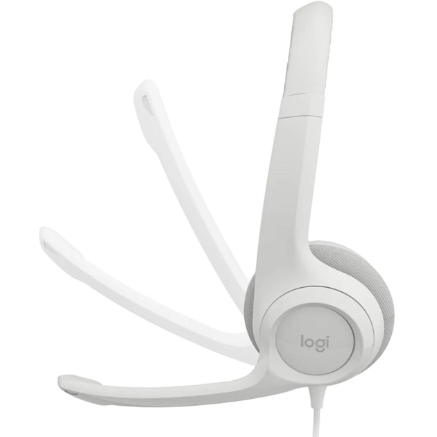 Гарнітура Logitech USB H390 (981-001286) білий (6857749) - Фото 4 Гарнітура Logitech USB H390 (981-001286) білий (6857749) - зображення 4