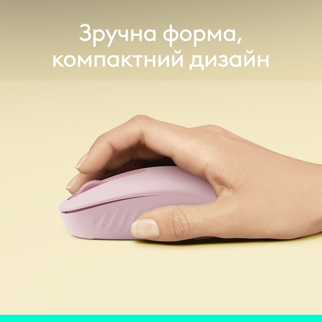 Миша Logitech M196 bluetooth рожевий (L910-007461) (7031697) - изображение 3