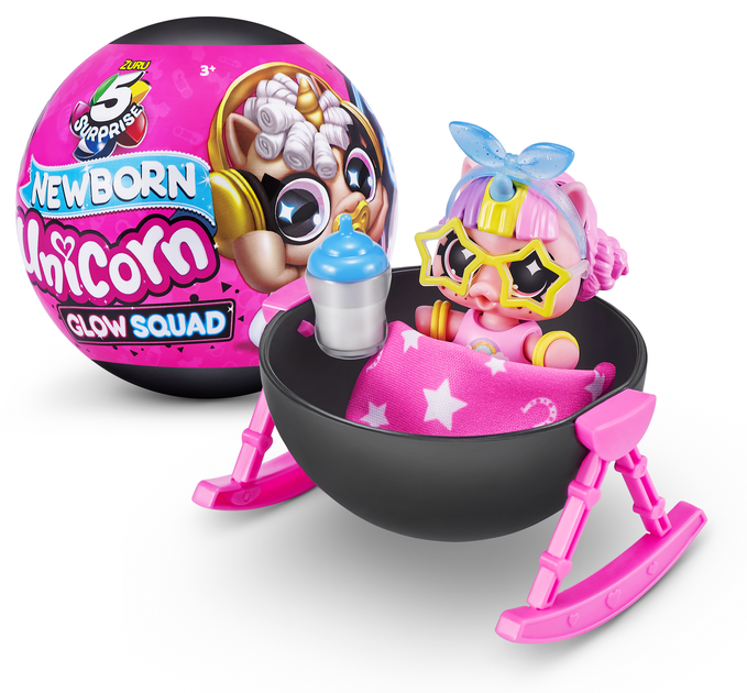 Ігровий набір Zuru Mini Brands Newborn Unicorn Фігурки-сюрприз у шарі 5 шт. в асортименті (6819333) - Фото 8 Ігровий набір Zuru Mini Brands Newborn Unicorn Фігурки-сюрприз у шарі 5 шт. в асортименті (6819333) - изображение 8