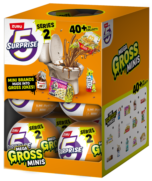 Игровой набор Zuru Mega Gross Minis Фигурки-сюрприз в шаре со слаймом (77567GQ1) упаковка - комплект из 13 штук - Фото 4 Игровой набор Zuru Mega Gross Minis Фигурки-сюрприз в шаре со слаймом (77567GQ1) упаковка - комплект из 13 штук - изображение 4