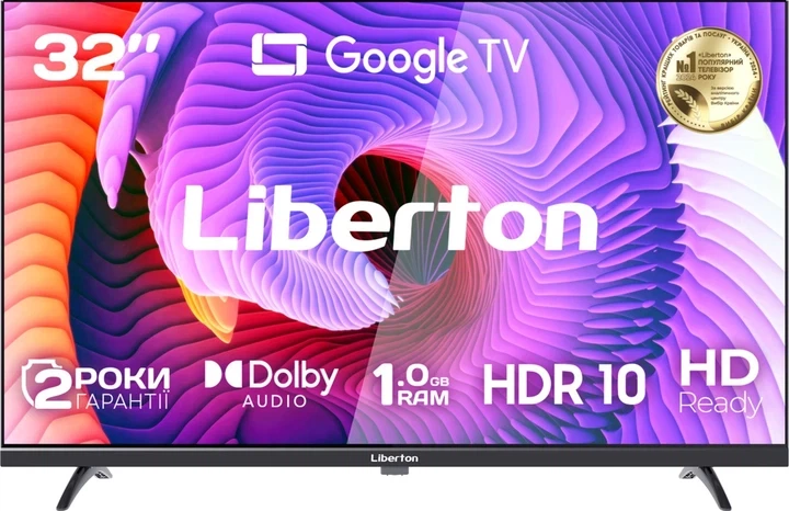 Телевізор Liberton діагональ 32" HD LTV-32H06GT - зображення 6