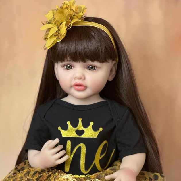 Реалистичная кукла Реборн 55 см полностью виниловая Doll Reborn Baby К0100211 - изображение 5