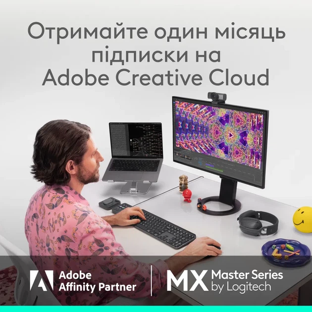 Мышь Logitech MX Master 4 Performance Wireless/Bluetooth Pale Grey (910-007563) - Фото 12 Мышь Logitech MX Master 4 Performance Wireless/Bluetooth Pale Grey (910-007563) - изображение 12