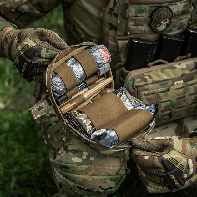M-Tac подсумок медицинский горизонтальный Large Elite, MultiCam - изображение 5
