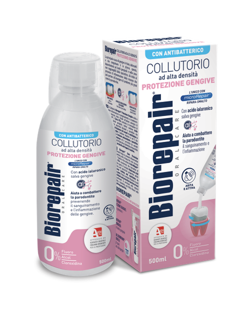 Biorepair, Collutorio Protezione Gengive (500 мл), ополіскувач для рота, для захисту ясен - Фото 2 Biorepair, Collutorio Protezione Gengive (500 мл), ополіскувач для рота, для захисту ясен - зображення 2