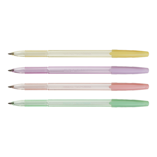 Ручка кулькова Buromax Simple 0,7мм асорті корпусів синя (BM.8123-01) - изображение 3