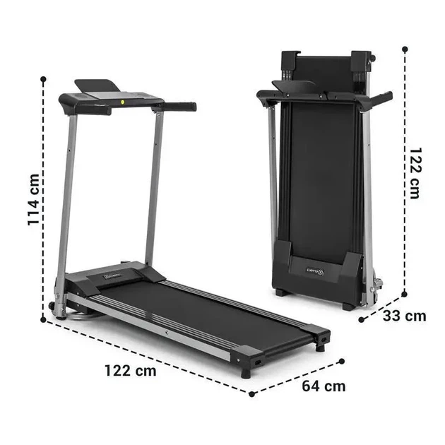 Беговая дорожка KLARFIT Treado Active 10 км/ч 36x100 см Bluetooth компактная, сенсорный дисплей (10034444) - Уценка - изображение 5