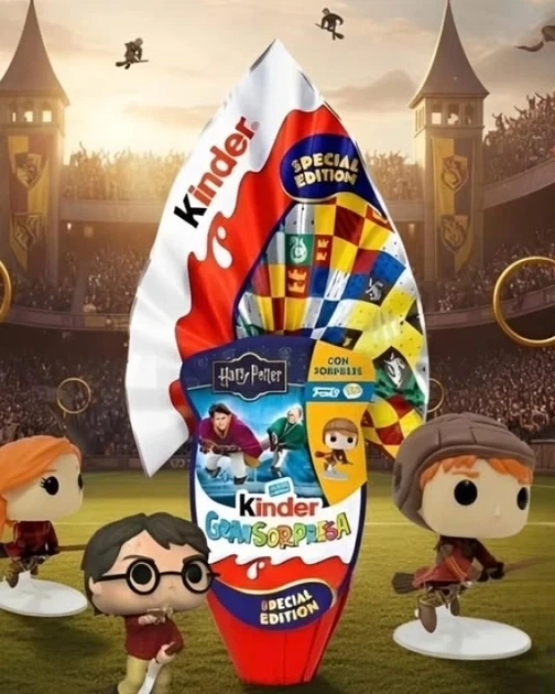 Большое яйцо 2026 Kinder Gransorpresa Harry Potter киндер Гарри Поттер 220 г - изображение 5