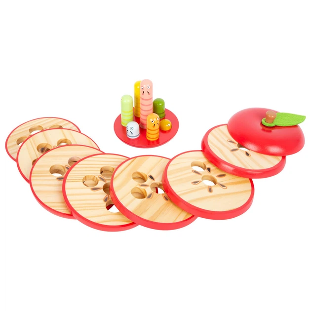 Дерев'яна гра Small Foot для складання яблука 12 x 12 x 11 см 5410250 (4020972119155) - зображення 4