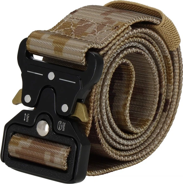 Pas taktyczny wojskowy Springos CS0102 z klamrą 125 cm Brązowe moro (5907719469652) - obraz 5