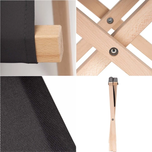 Складне туристичне крісло Springos FC001GRPH Чорне (5907719498942) - зображення 8