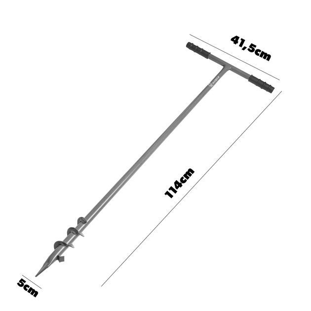 Спіральний бур ручний Kadax 50мм 0090 (K9166)(5903699485262) - зображення 2