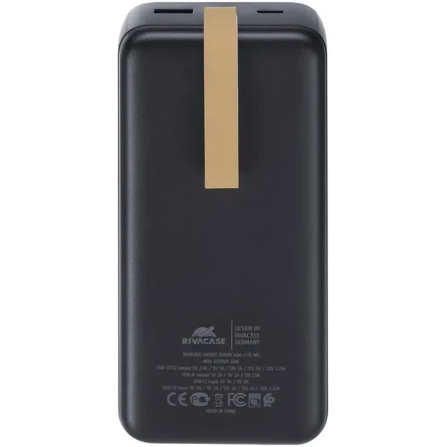УМБ Rivacase Rivapower VA1083 30000 mAh PD 65W Black - Фото 4 УМБ Rivacase Rivapower VA1083 30000 mAh PD 65W Black - изображение 4