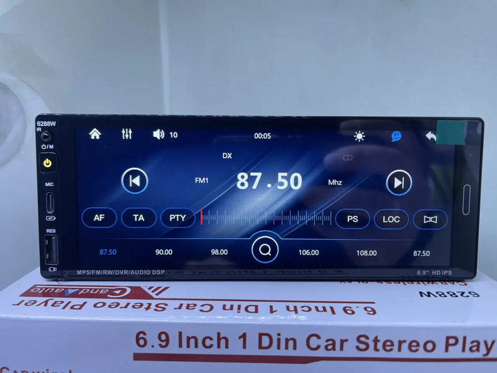 Автомагнитола 6288-W с сенсорным экраном 6.9 1DIN Windows магнитола с Carplay - изображение 4