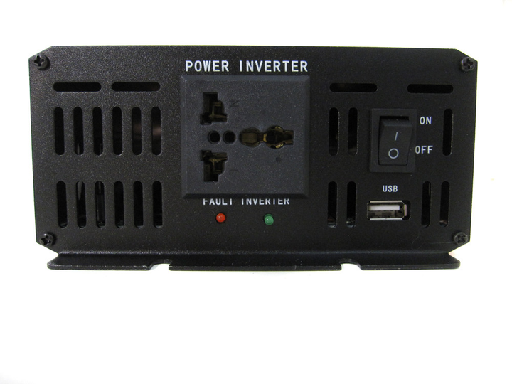 Інвертор автомобільний UKC AR 2500W 24V-220V, перетворювач напруги для вантажівок та автобусів з USB та двома кулерами - зображення 5