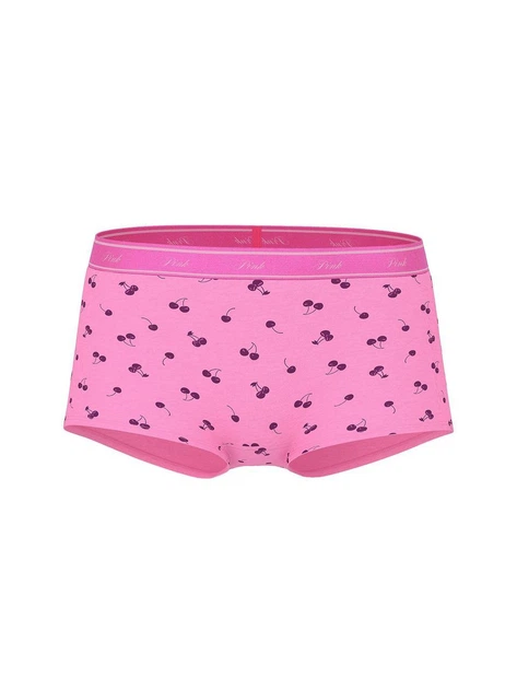 Женские трусики Victoria's Secret (673228977584) Logo Cotton Boyshort L розовые - изображение 3