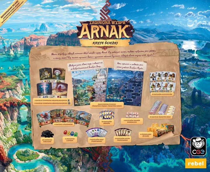 Dodatek do gry Rebel Zaginiona wyspa Arnak: Kręte ścieżki (edycja polska) (5906954790859) - obraz 10