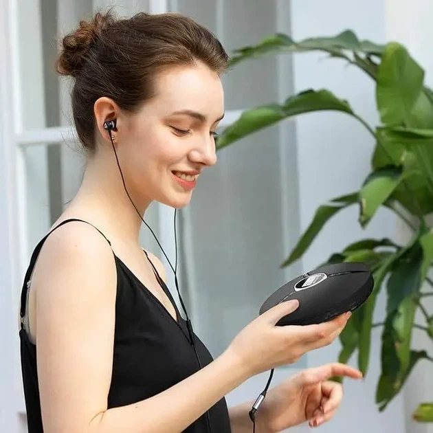 Портативный CD-плеер KLIM Discman Pro с наушниками и аккумулятором, MP3/WMA - изображение 3