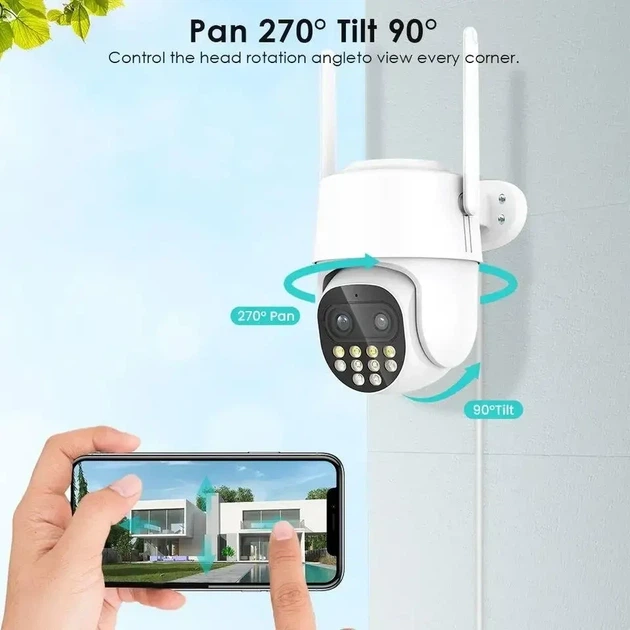Уличная пворотная камера наблюдения WIFI BESDER P9S-8MP - изображение 4