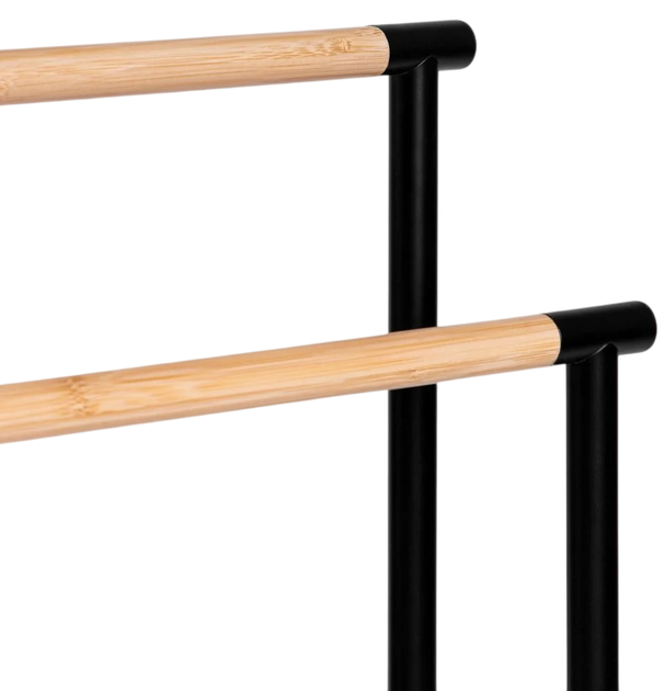 Стійка для рушників HOMLA FRAZ 39 x 18 x 78 см Чорна (5906496732683) - зображення 2