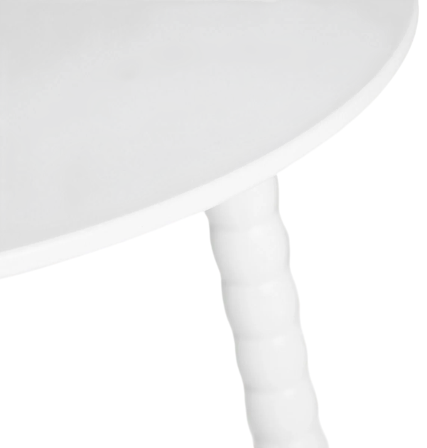 Stolik kawowy HOMLA RESLE 50 x 50 x 50 cm Biały (5904183894553) - obraz 3