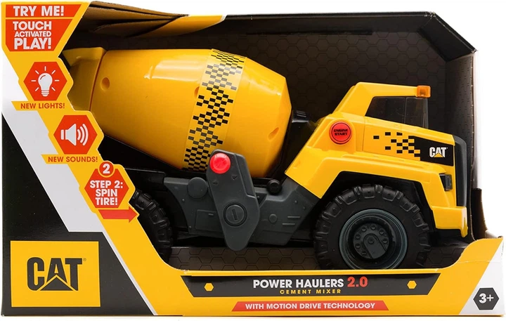 Бетономішалка Funrise Toys CAT зі звуковими та світловими ефектами 83357 (21664833575) - зображення 2