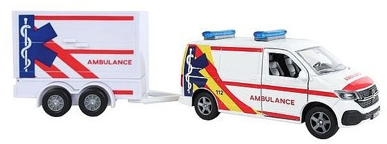 Автомобіль Kids Globe Volkswagen ambulance з причепом 520422 (8713219538180) - зображення 2