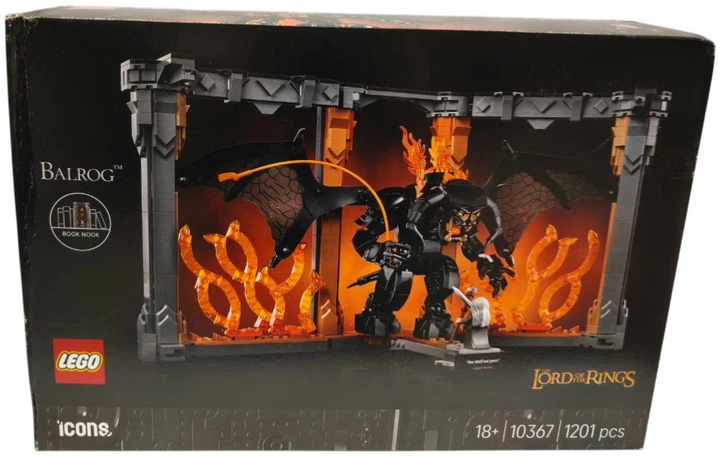 Zestaw klocków LEGO Icons Władca pierścieni: Book nook z Balrogiem 1201 element (10367) (955555915788812) - Outlet - obraz 8