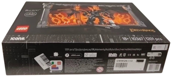 Zestaw klocków LEGO Icons Władca pierścieni: Book nook z Balrogiem 1201 element (10367) (955555915788788) - Outlet - obraz 3
