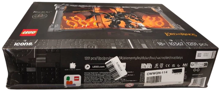 Zestaw klocków LEGO Icons Władca pierścieni: Book nook z Balrogiem 1201 element (10367) (955555915788796) - Outlet - obraz 2