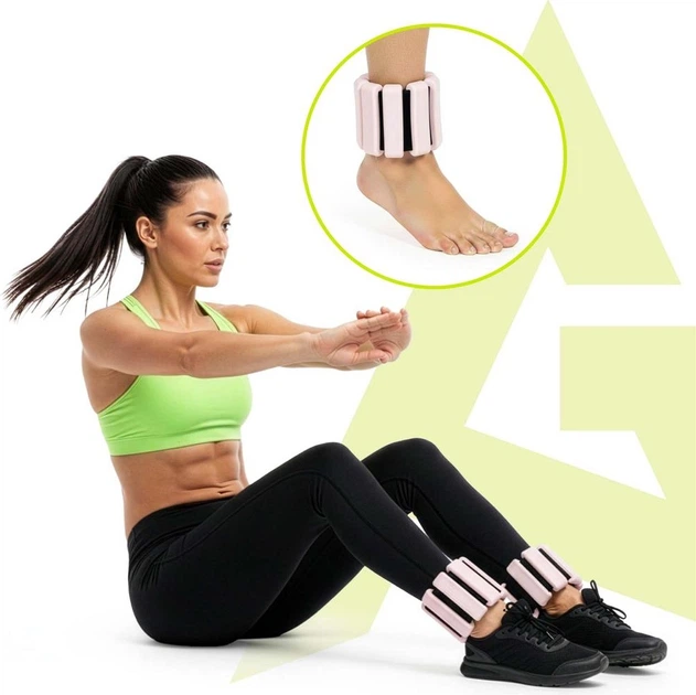 Obciążniki na ręce i nogi Actiget 0.5 kg Jasnoróżowe 2 szt. ACT0125 (5908455309479) - obraz 9