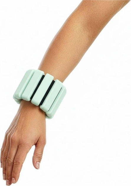 Obciążniki na ręce i nogi Actiget 1 kg Miętowe 2 szt. ACT0126 (5908455309486) - obraz 16