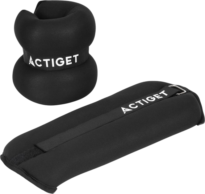 Obciążniki na ręce i nogi Actiget 3 kg Czarne 2 szt. ACT0131 (5908455309530) - obraz 2