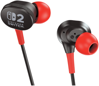 Навушники PowerA Nintendo Switch 2 Black/Red (0617885154317) - зображення 2