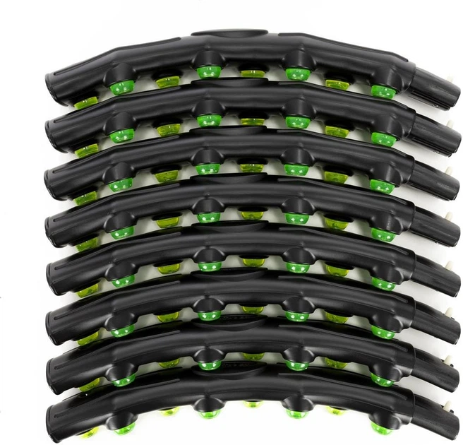 Hula-hop Actiget z wypustkami masującymi 88 cm Czarno-zielony ACT0135 (5908455309578) - obraz 3