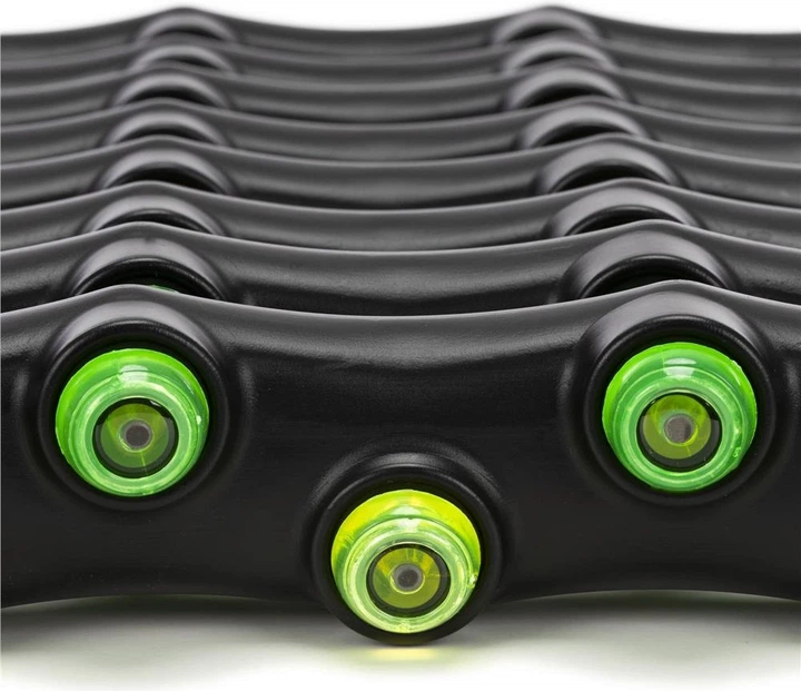 Hula-hop Actiget z wypustkami masującymi 88 cm Czarno-zielony ACT0135 (5908455309578) - obraz 6