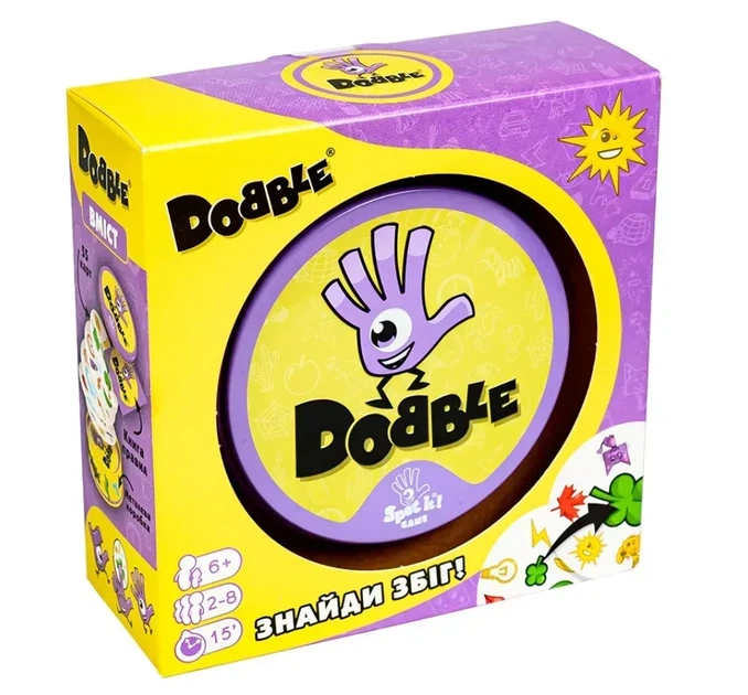 Настольная игра Dobble (Доббл или Spot It!) (обновлённая) - Фото 1 Настольная игра Dobble (Доббл или Spot It!) (обновлённая) - изображение 1