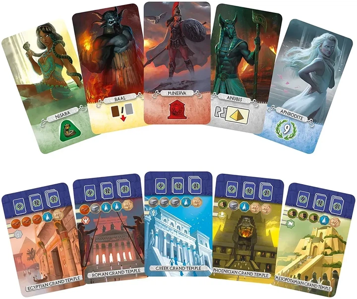 Настільна гра 7 Wonders Duel: Pantheon (7 Чудес Дуель: Пантеон)(доповнення) - Фото 2 Настільна гра 7 Wonders Duel: Pantheon (7 Чудес Дуель: Пантеон)(доповнення) - зображення 2