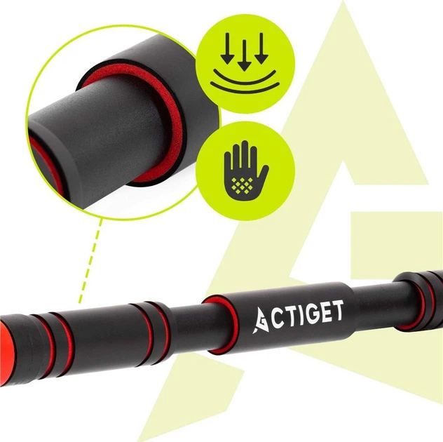 Drążek rozporowy Actiget do podciągania ze stali 72-105 cm ACT0168 (5908455309905) - obraz 13