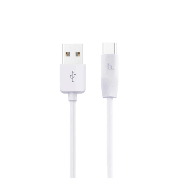 Кабель Hoco X1 Type-C 2.4A 1M білий - Фото 1 Кабель Hoco X1 Type-C 2.4A 1M білий - зображення 1