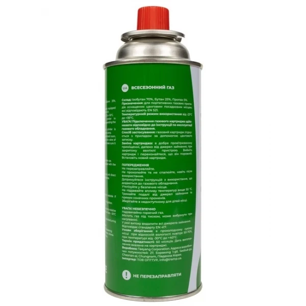 Картридж газовий Tribe цанговий 220 г (1042-T-HF-0006) - зображення 4