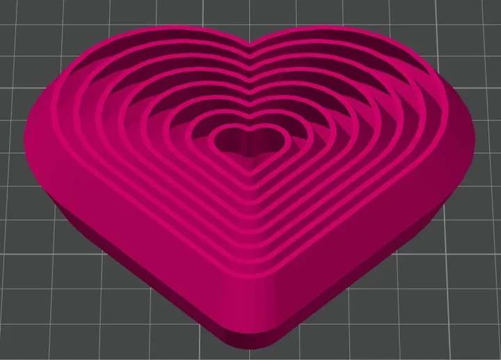 Fidget Tiker Cool Heart 7 См Красный 3D-Печать - Фото 1 Fidget Tiker Cool Heart 7 См Красный 3D-Печать - изображение 1