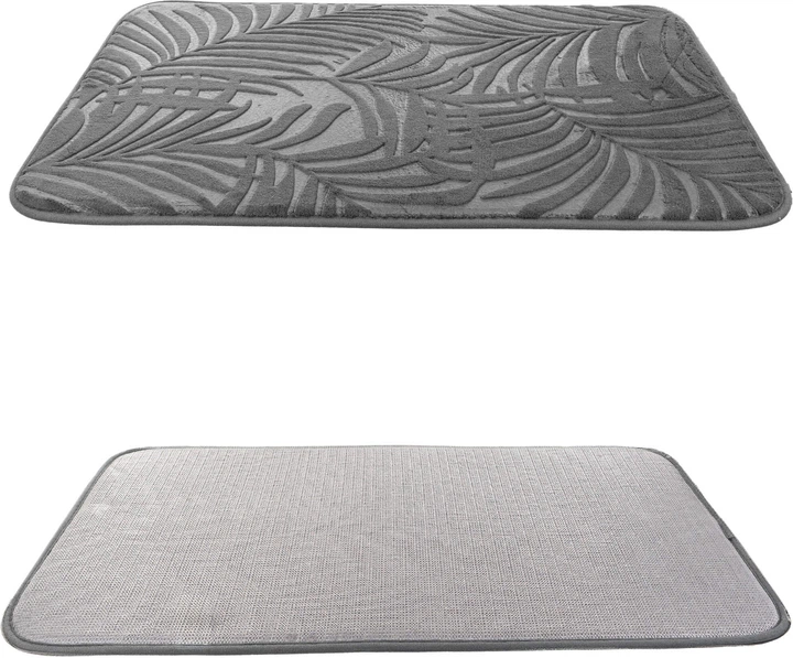 Килимок для ванної кімнати Kadax Anciles 45 x 70 см Сірий K11598 (5906638313008) - зображення 4