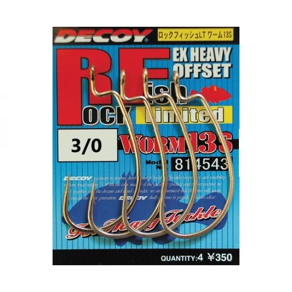 Крючок Decoy Worm13S Rock fish Limited 3/0 5 шт/уп (1013-1562.00.53) - Фото 1 Крючок Decoy Worm13S Rock fish Limited 3/0 5 шт/уп (1013-1562.00.53) - изображение 1